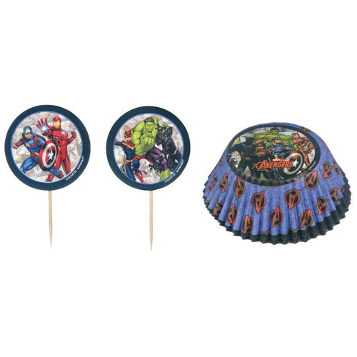 Avengers Cupcake Cases And Picks