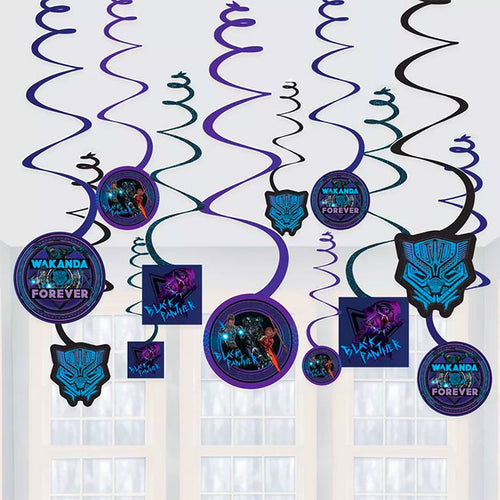 Black Panther Wakanda Swirl decorations