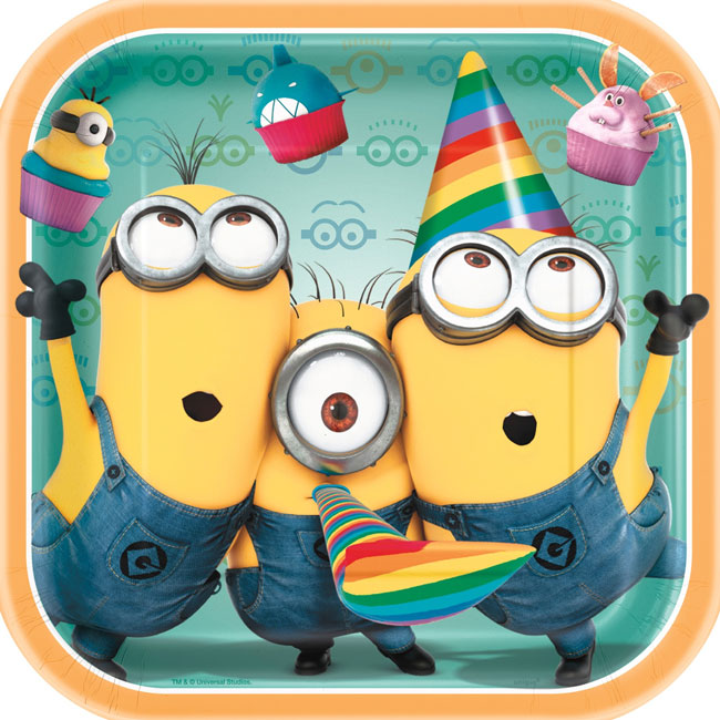 Despicable Me Minion Lunch Plates