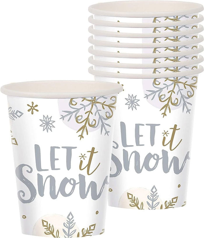 Frozen Christmas Let It Snow Cups