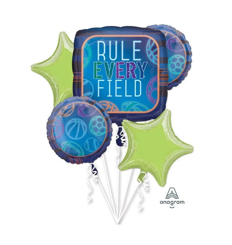 Gaming Rule Every Field Sports Foil Balloon Bouquet