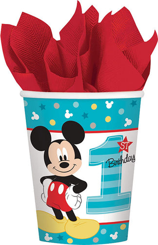 Mickey Mouse 1st Birthday Party Cups