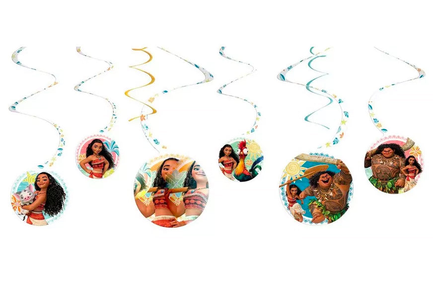 Moana Swirl Decorations