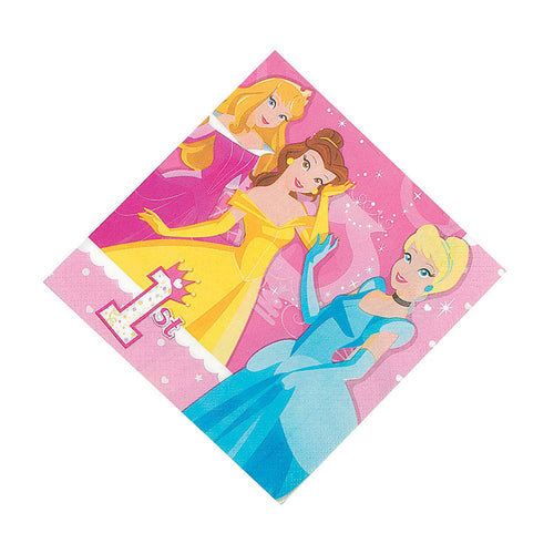 Princess 1st Birthday Lunch Napkins