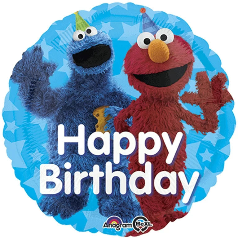 Sesame Street Happy Birthday Foil Balloons