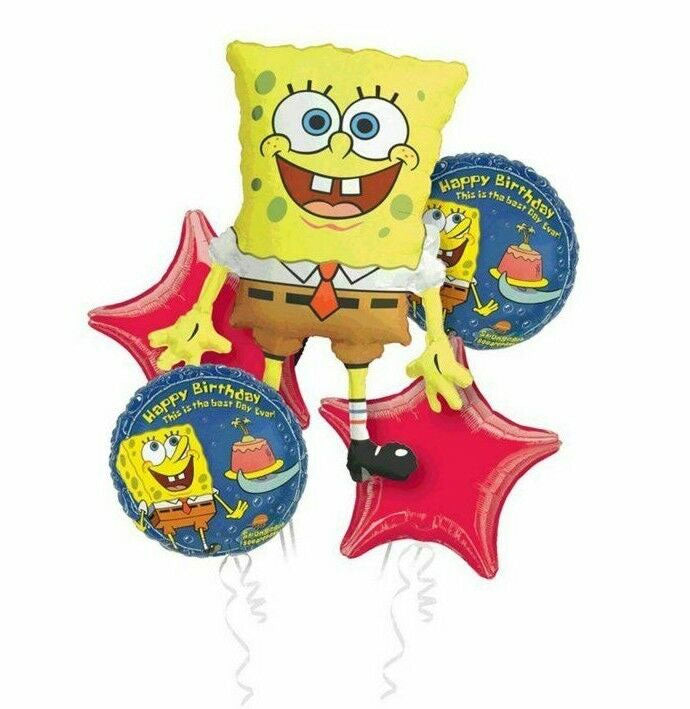 Spongebob Foil Balloon Bouquet