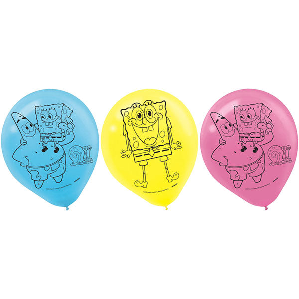 Spongebob Latex Balloons