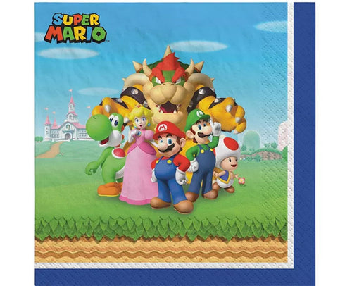 Super Mario Bros Lunch Napkins