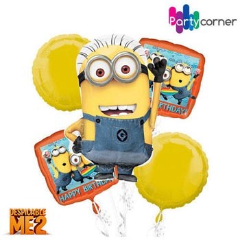 Despicable Me Minions Foil Balloon Bouquet | Party Corner