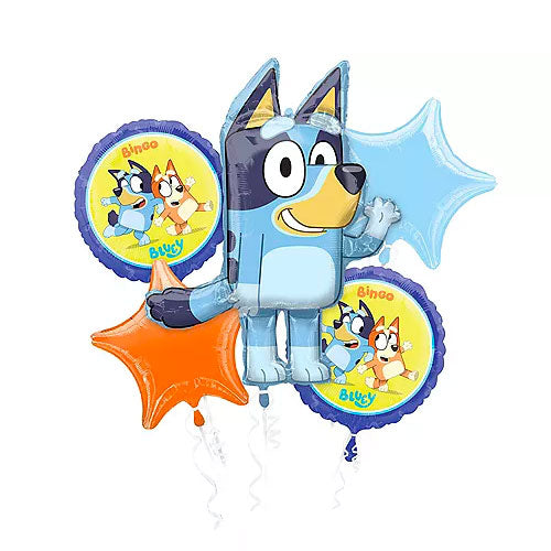 Bluey Foil Balloon Bouquet Pack Of 5 Party Corner