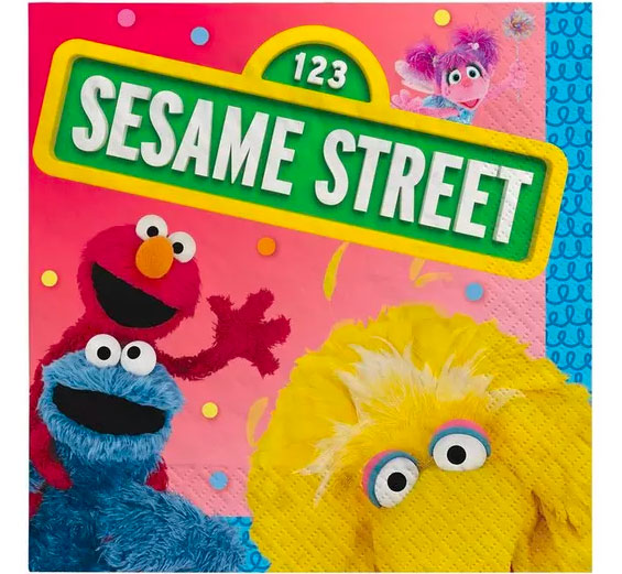 Sesame Street Beverage Napkins